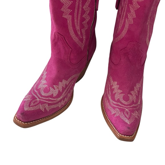 Pink Ariat Casanova Western Cowboy Boots Sz 8 - Picture 5 of 6